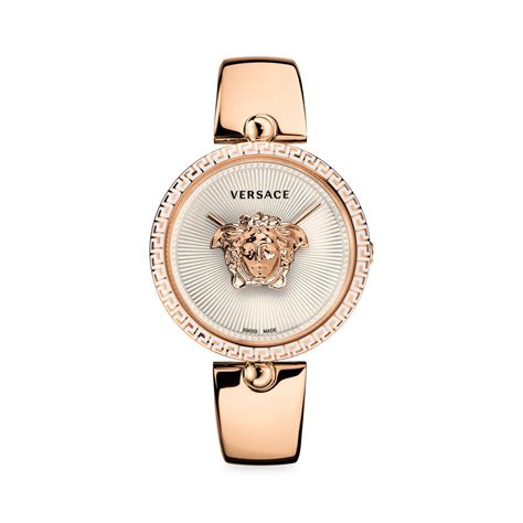 versace women's palazzo empire bracelet watch 39mm|Versace Palazzo Empire 39MM Stainless Steel & Leather Strap .